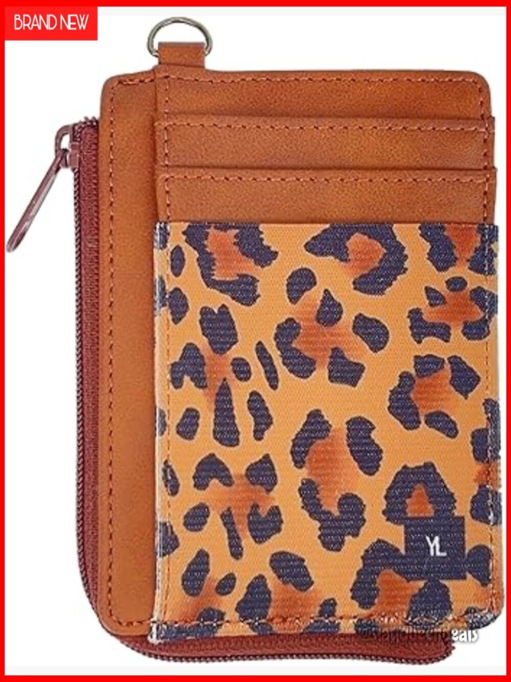 Slim RFID Blocking Leather Wallet with Zipper Closure Holds 7-15 Cards